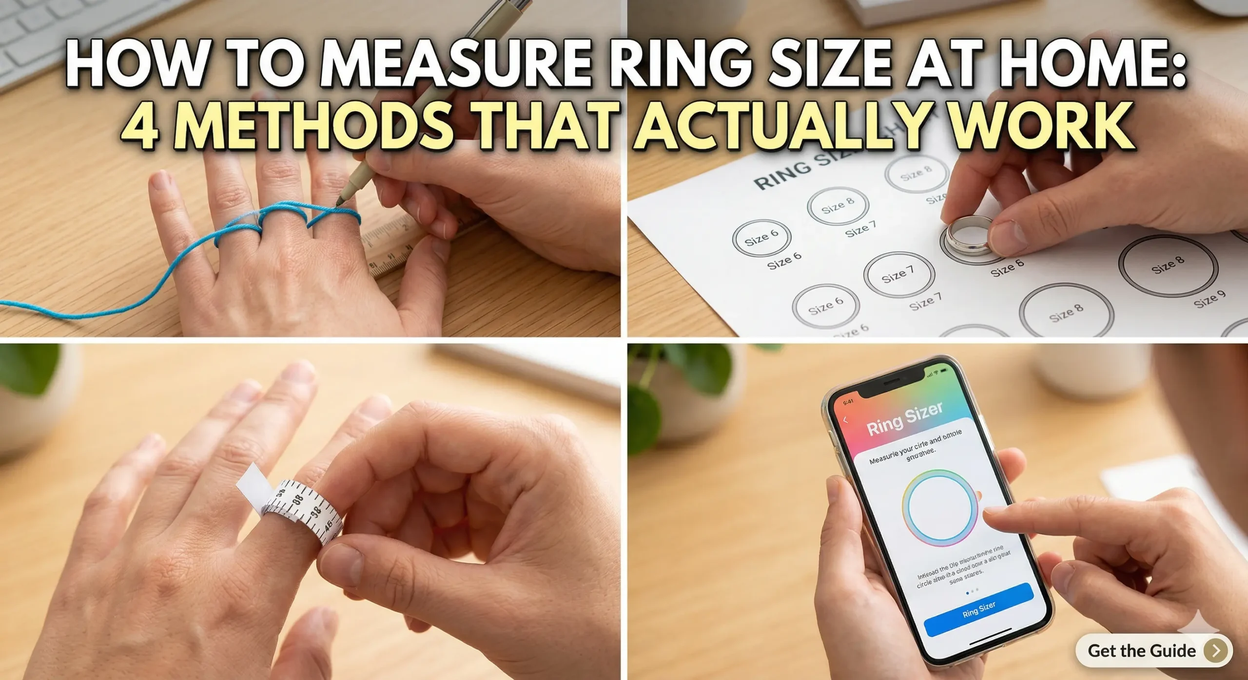 How to Measure Ring Size at Home: 4 Methods That Actually Work (2026)